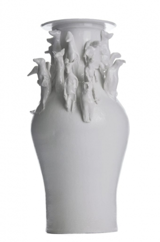 Urne « Animaux » 390€ (Porcelaine de Limoges fabrication française à la main)